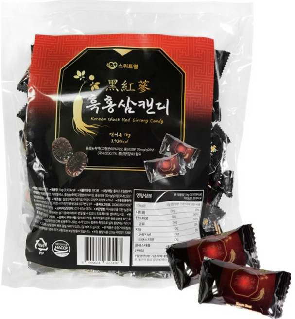 스위트영 흑홍삼 캔디, 1kg, 1개