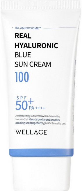 웰라쥬 리얼 히알루로닉 블루 선크림 SPF50+ PA++++, 50ml, 1개