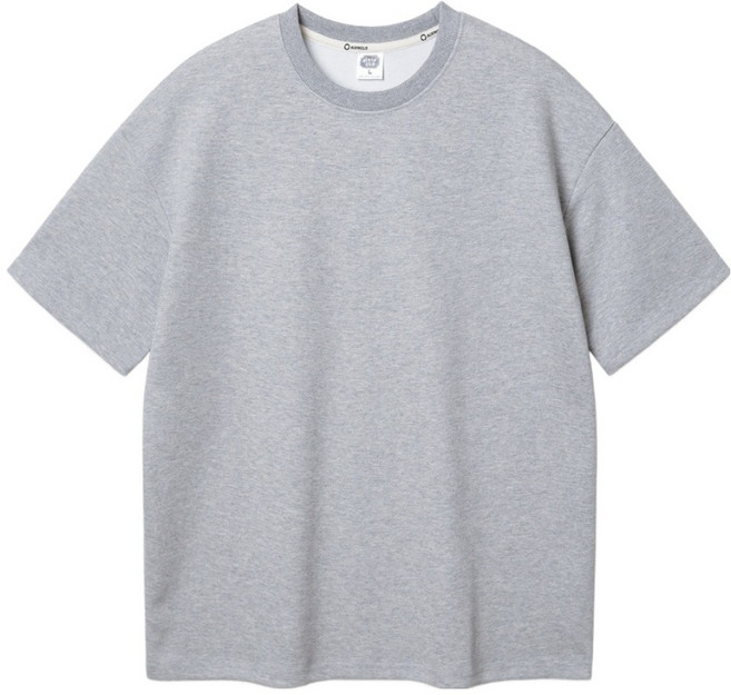 앨빈클로 남녀공용 더블코튼 무지 오버핏 반팔 티셔츠 AST313