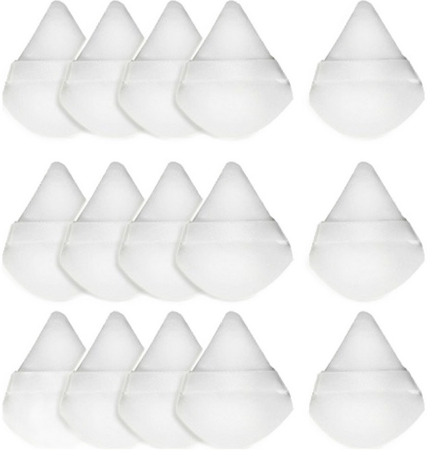 OON 물방울 보송 파우더 퍼프, 15개, 화이트