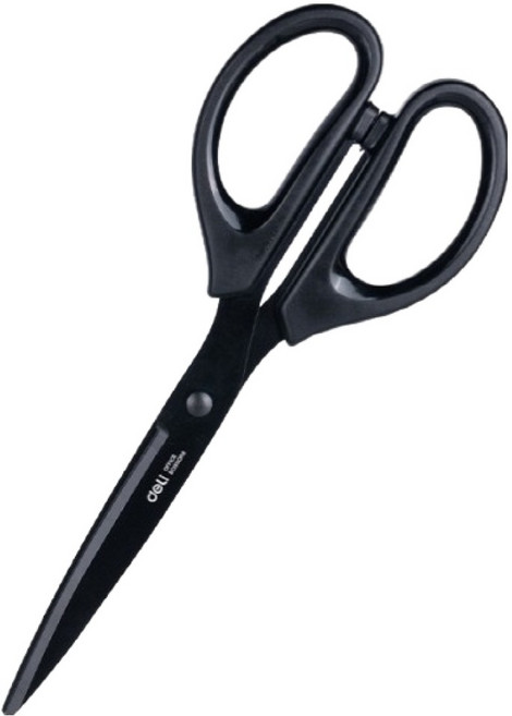 델리 블랙 코팅 가위 대형 210mm E6010S, 블랙(E6010S_BK), 1개