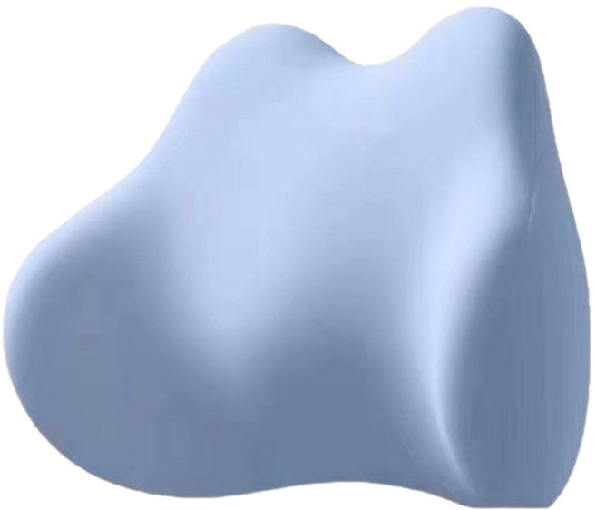 허그온잠 허리가 편한 고밀도 메모리폼 요추 허리베개, 블루