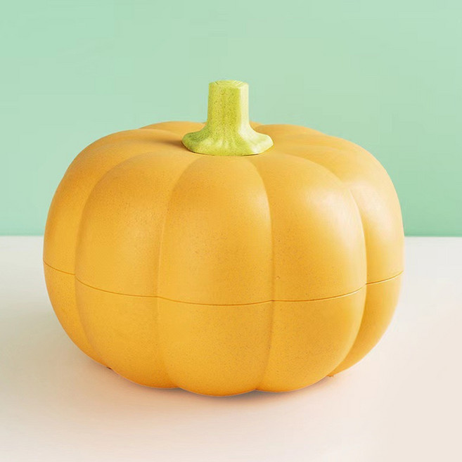 2단 호박 다용도 소품 트레이, 옐로우 펌킨, 1개