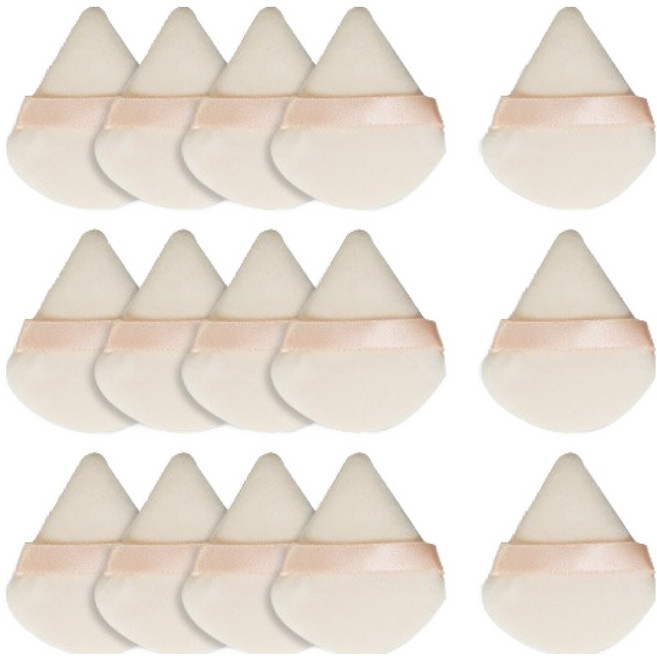 OON 물방울 보송 파우더 퍼프, 15개, 스킨