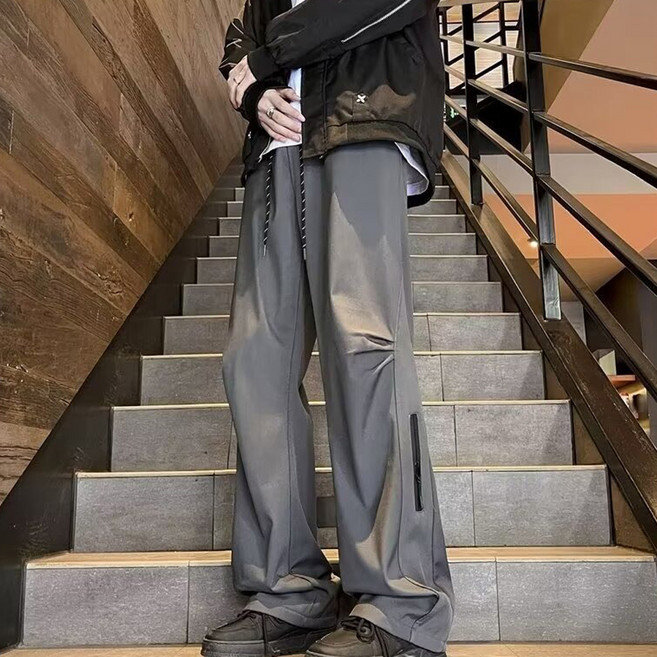 남성용 아웃도어 바람막이 와이드 팬츠 25S001