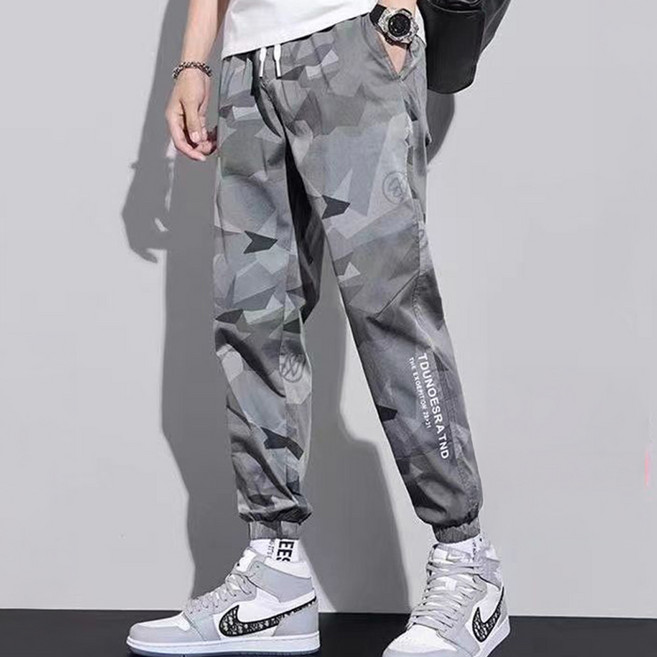 남성용 편안한 밀리터리 조거 팬츠 25S009