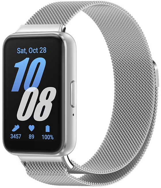 림스테일 갤럭시워치 호환 메탈 스트랩, 실버, 1개