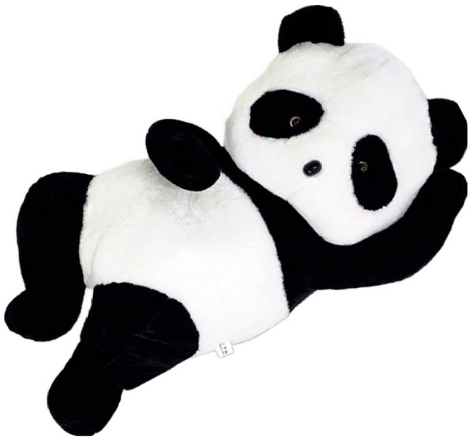 다다랜드 판다 바디필로우 인형, 블랙