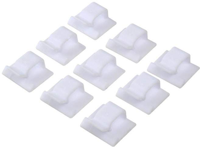 코텍스 충전케이블 전선정리클립, 9개, 화이트