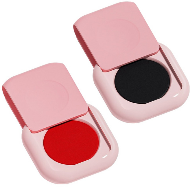 모던앳 휴대용 슬라이드 인주 스탬프 패드 2종 세트, 1세트