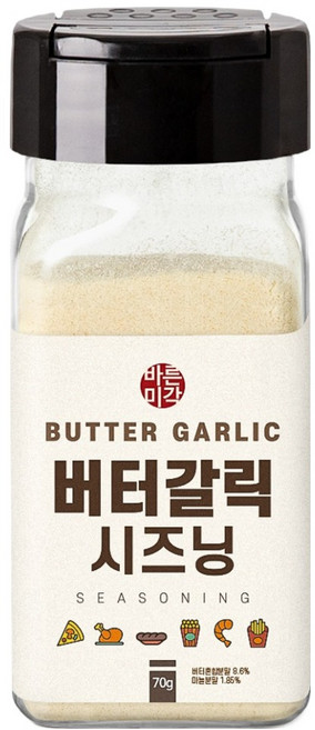 바른미각 버터갈릭 시즈닝, 1개, 70g