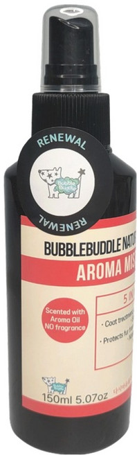 버블부들 강아지 코가 따갑지 않은 향 털엉킴 방지 빗질 보습 아로마 미스트, 1개, 150ml