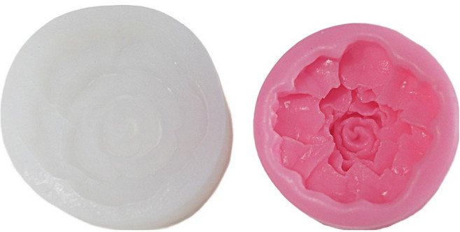 뉴장미 1구몰드 + 카네이션 1구몰드 세트, 뉴장미(화이트), 카네이션(핑크), 1세트