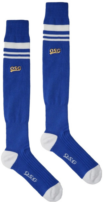 왓베이스볼 OSG Pro 스트라이프 야구 스타킹 양말, 블루화이트, 1개