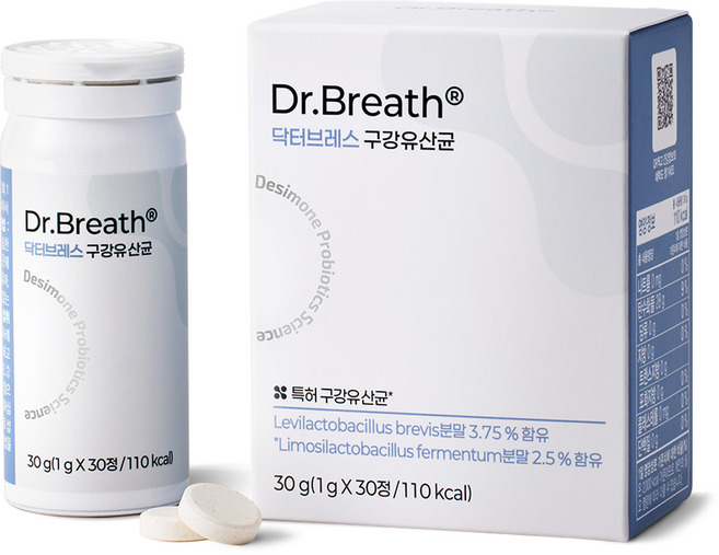 드시모네 닥터브레스 구강유산균, 30정, 30g, 1개