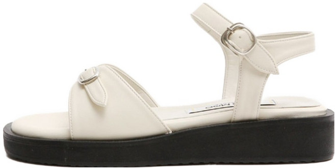 마크모크 여성용 웬디 쿠셔닝 캐쥬얼 버클 샌들 3cm