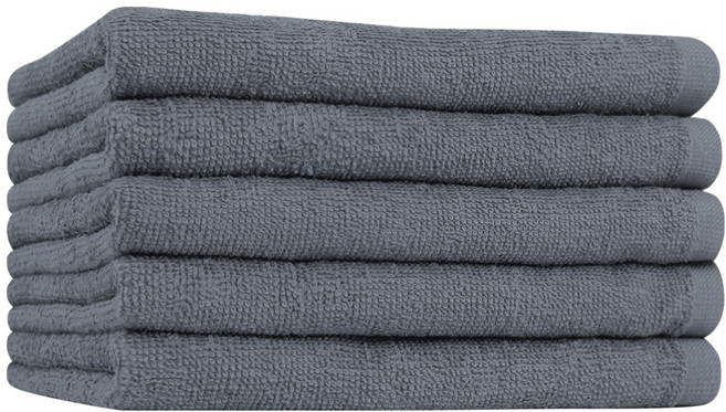 송월타월 미니멈 32 업소용 미용타월 66g 면사, 그레이, 5개