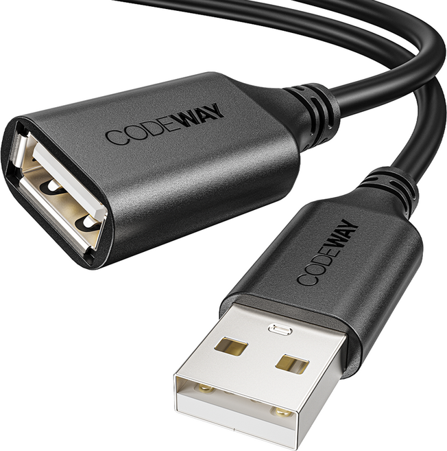코드웨이 USB 2.0 연장케이블, 1개, 1m