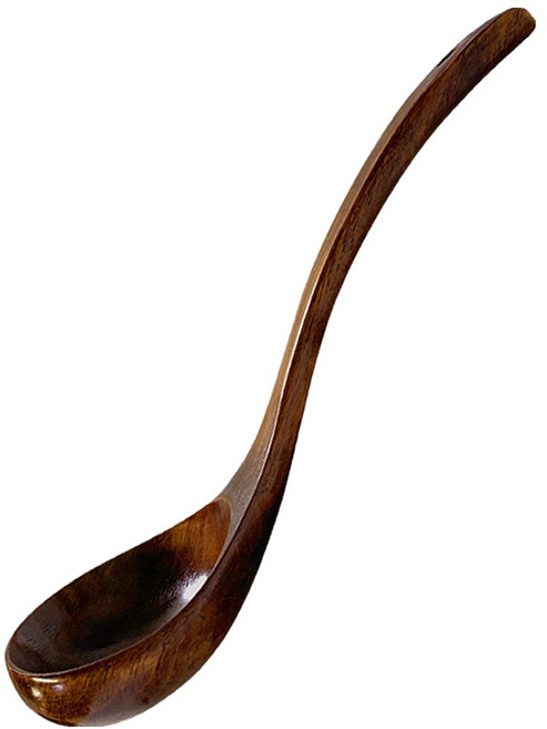 원목 옻칠 서빙 국자, 내츄럴, 1개