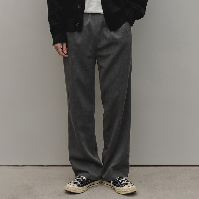 ALVINCLO DE LUXE 直筒版型舒適鬆緊帶西裝褲 DLX1301