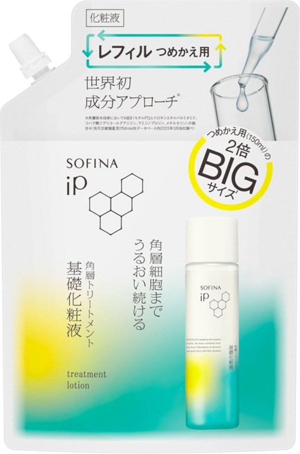 SOFINA 蘇菲娜 iP 角質修護恆潤精萃水 大容量 補充裝, 1包, 300ml