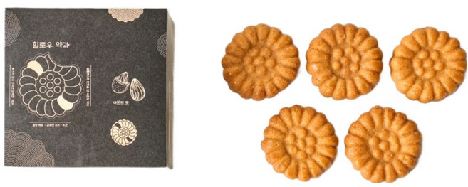 꼬랑지마카롱 힐로우 아몬드 약과 5p, 85g, 1개