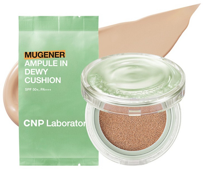 CNP차앤박 뮤제너 앰플 인 듀이 쿠션 본품 15g + 리필 15g 세트, 23호 내추럴 베이지, 1개