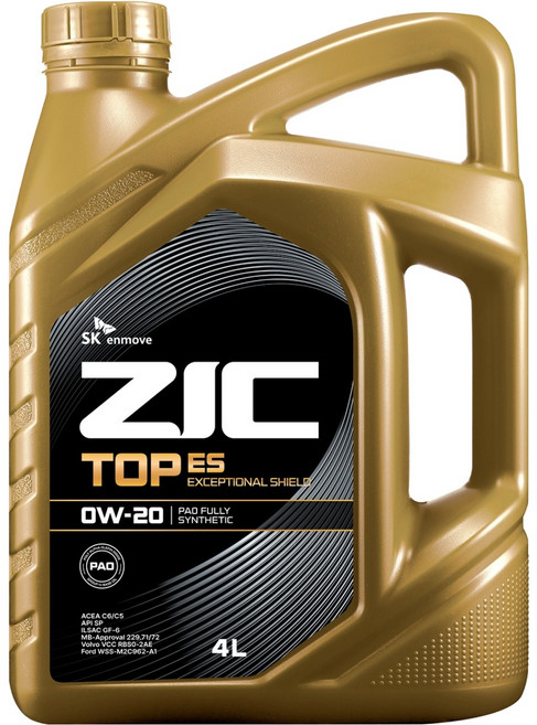 지크 SK엔무브 탑 ES 엔진오일, 1개, 0w20, 4L