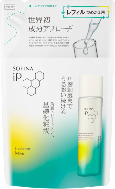 SOFINA 蘇菲娜 iP 角質修護恆潤精萃水 補充裝, 1包, 150ml