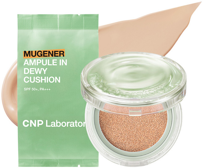 CNP차앤박 뮤제너 앰플 인 듀이 쿠션 본품 15g + 리필 15g 세트, 21호 라이트 베이지, 1개