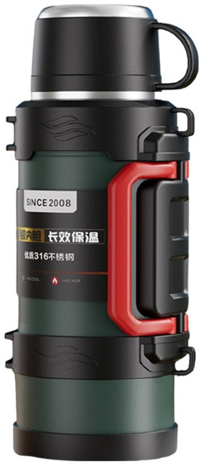 316保溫壺, 軍綠色, 1個, 3.2L