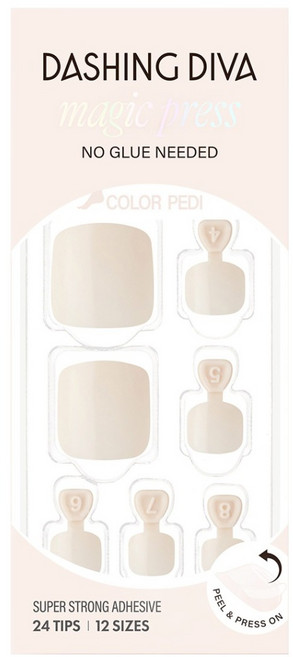 데싱디바 매직프레스 패디팁, 크리미 화이트, 1개