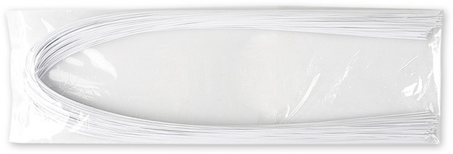 유니아트 꽃철사 27호 250p, 흰색, 1개