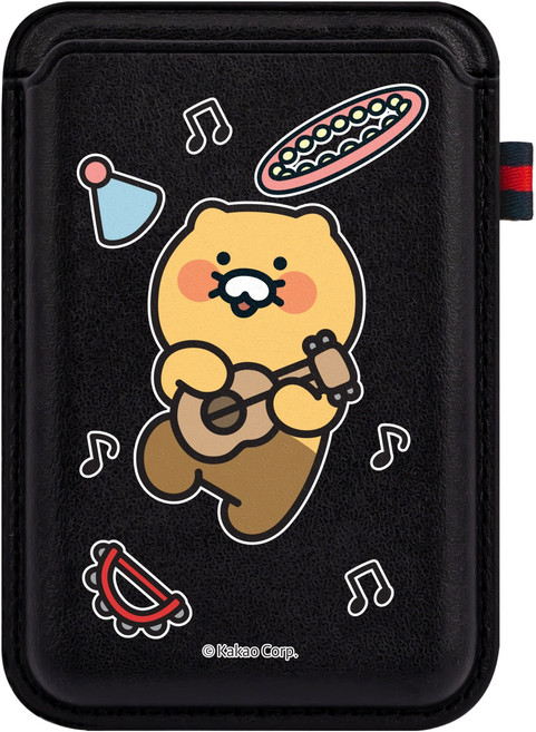 카카오프렌즈 춘식이 디자인 맥세이프 2배 자력 포인트라벨 카드지갑 미드나이트, 춘식이딩가딩가, 1개