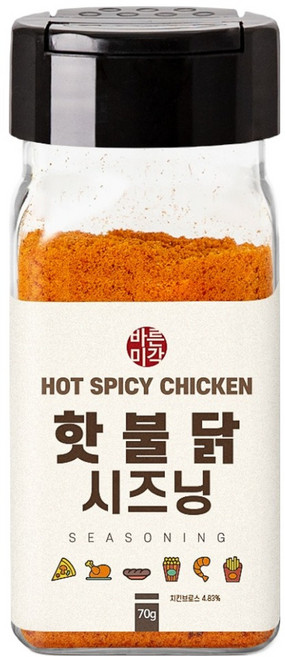 바른미각 핫불닭 시즈닝, 1개, 70g