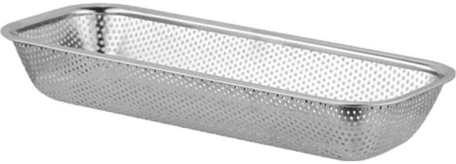 리온하임 스테인리스 식기세척기 물빠짐 스텐수저통 펀칭, 실버, 1개