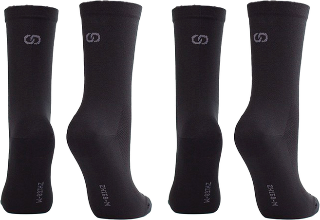 FOOTER RIDE MORE 自行車襪/追風襪/除臭襪 ZH159 全薄款 2雙 黑色 M(22~25cm)