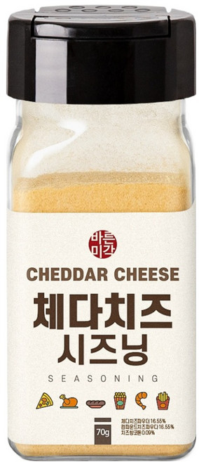 바른미각 체다치즈 시즈닝 가루, 70g, 1개