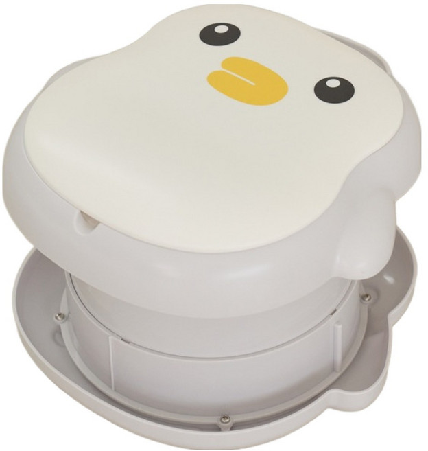 BeneBene 유아용 펭 포티 휴대용 접이식 변기 + 비닐, 화이트