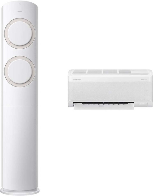 삼성전자 62.6㎡ + 18.7㎡ AI Q9000 홈멀티형 에어컨 AF60F19D11BRZ + 리모컨 세트 방문설치, 매립배관형