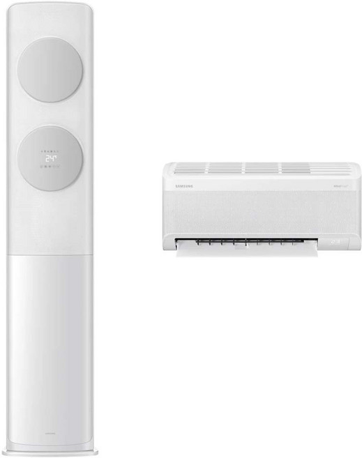 삼성전자 62.6㎡(19평) + 18.7㎡(5.7평) BESPOKE AI 무풍 클래식 홈멀티형 에어컨 AF70F19D11GRT + 리모컨 세트 방문설치, 일반배관형