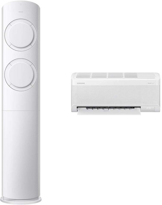 삼성전자 56.9㎡(17.2평) + 18.7㎡(5.7평) AI Q9000 홈멀티형 에어컨 AF60F17D11WRZ + 리모컨 세트 방문설치, 매립배관형