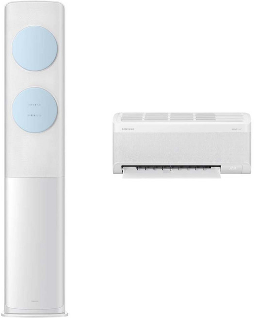삼성전자 56.9㎡(17.2평) + 18.7㎡(5.7평) BESPOKE AI 무풍 클래식 홈멀티형 에어컨 AF70F17D11LRZ + 리모컨 세트 방문설치, 매립배관형