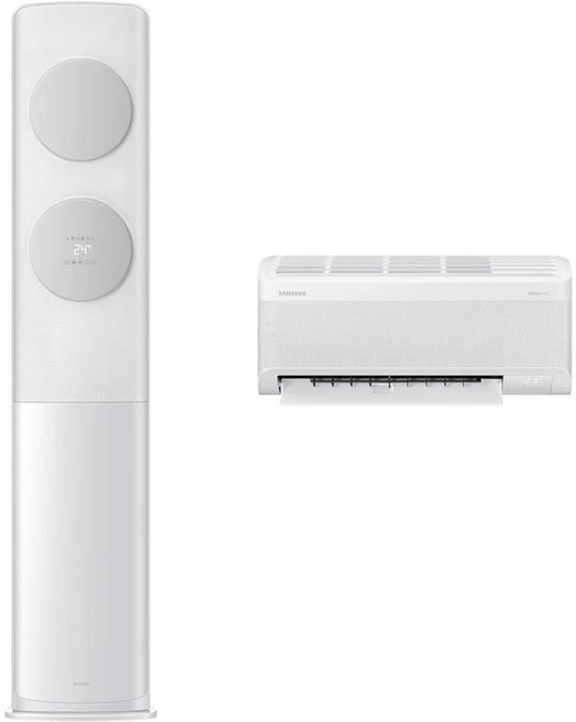 삼성전자 62.6㎡(19평) + 18.7㎡(5.7평) BESPOKE AI 무풍 클래식 홈멀티형 에어컨 AF70F19D11GRZ + 리모컨 세트 방문설치, 매립배관형