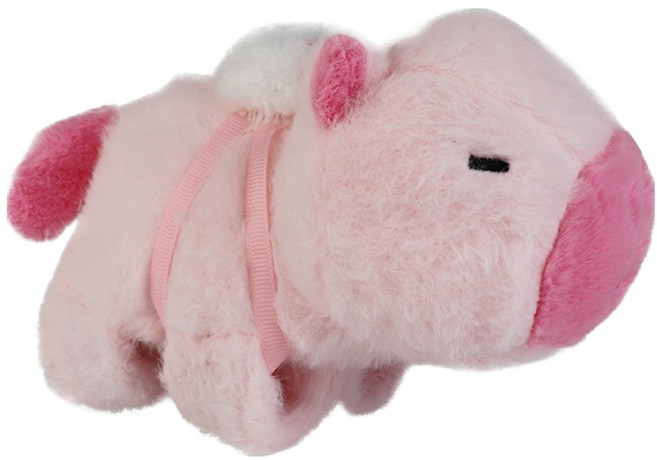 아트조이 꼬리펠러 카피바라 팔찌 인형, 8cm, 핑크, 1개