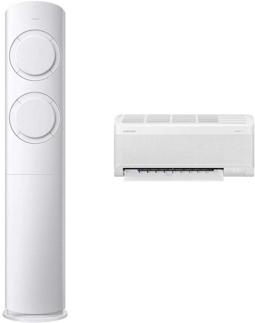 삼성전자 56.9㎡(17.2평) + 18.7㎡(5.7평) AI Q9000 홈멀티형 에어컨 AF60F17D11WRT + 리모컨 세트 방문설치, 일반배관형