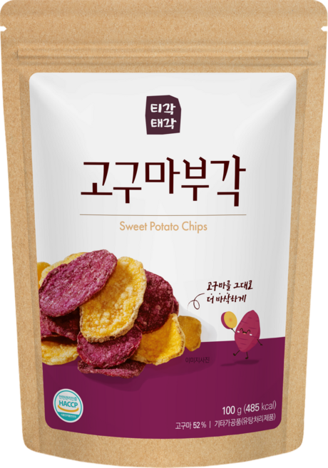 Tigak Taegak 炸地瓜脆片, 100g, 1包