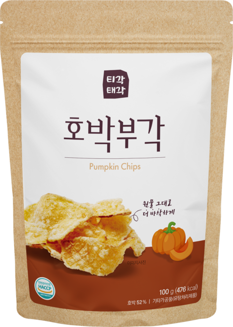 티각태각 호박부각, 100g, 1개