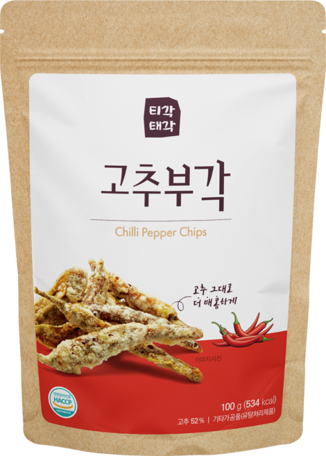티각태각 고추부각, 100g, 1개