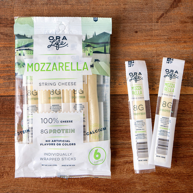 오라라이프 모짜렐라 스트링치즈, 28g, 1개, 6개입